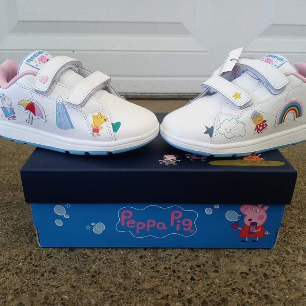 NEW Peppa Pig Reebok 6T 6C Toddler Girls Sneakers Shoes